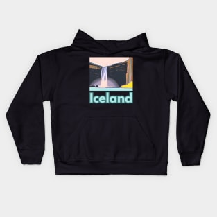 Iceland Skogafoss Kids Hoodie